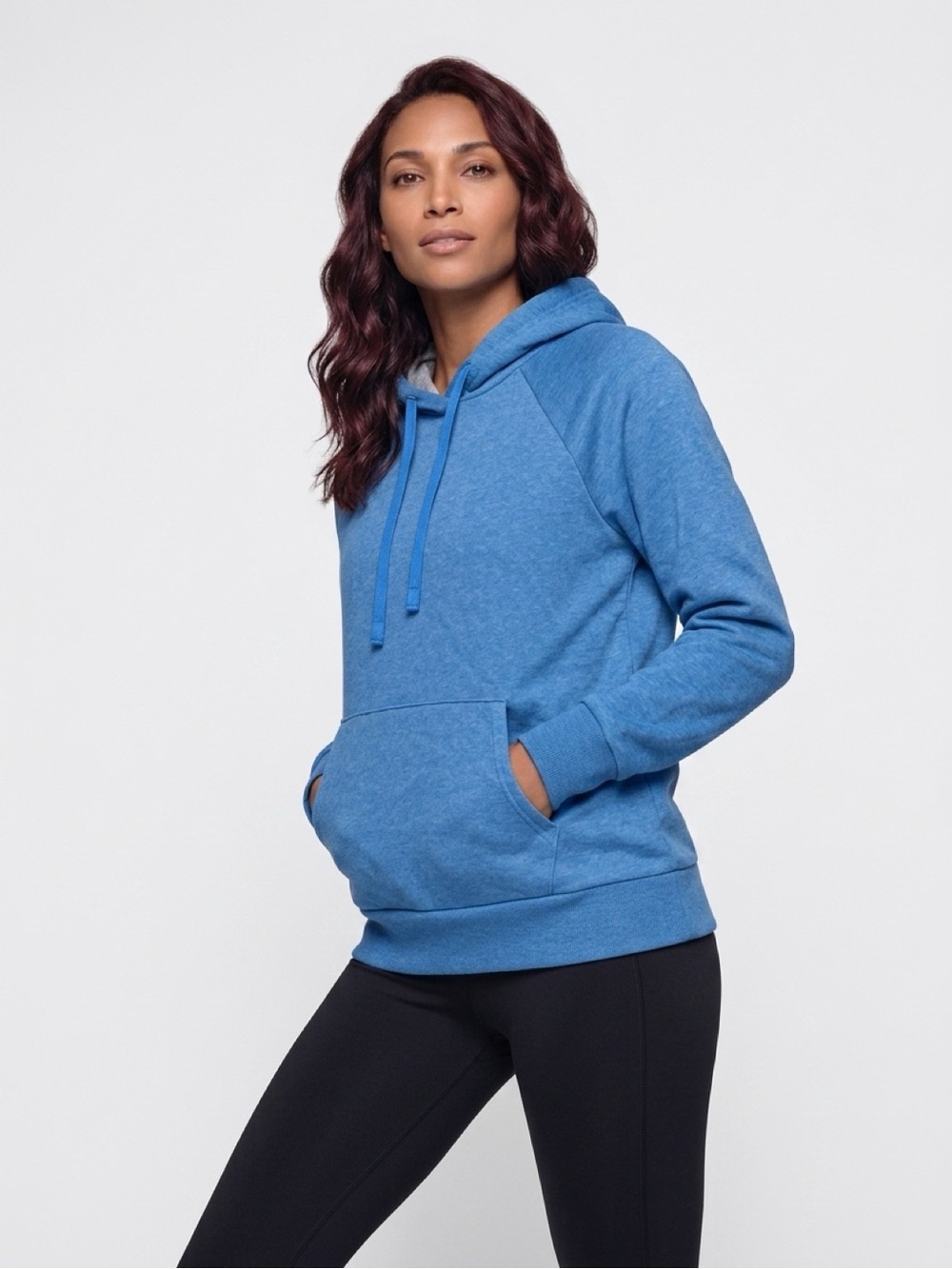 Under Armour Womens Rival‎ Fleece Hoodie Blue Heather XS 1379500 NWT